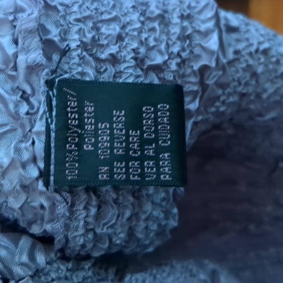 MILANO* lavender lightweight poly stretch long sleeve mock neck blouse top tunic - Picture 8 of 9